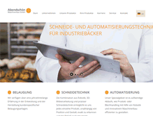 Tablet Screenshot of abendschoen-maschinenbau.de